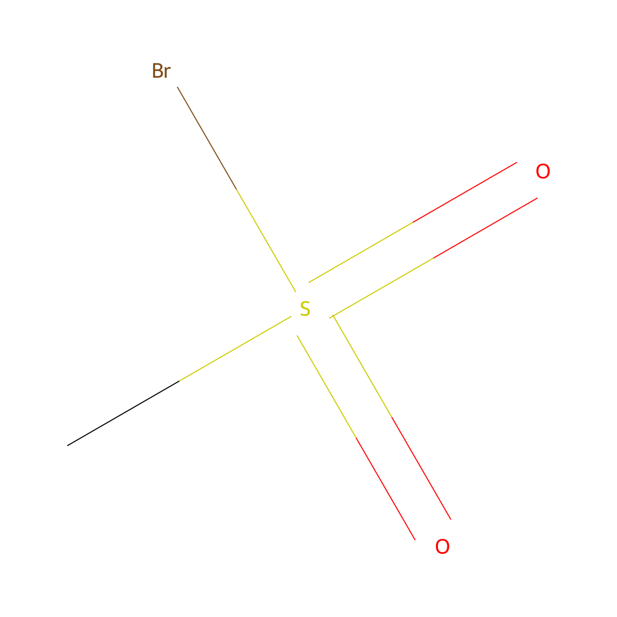 Methanesulfonyl bromide molecular structure, CAS 41138-92-5