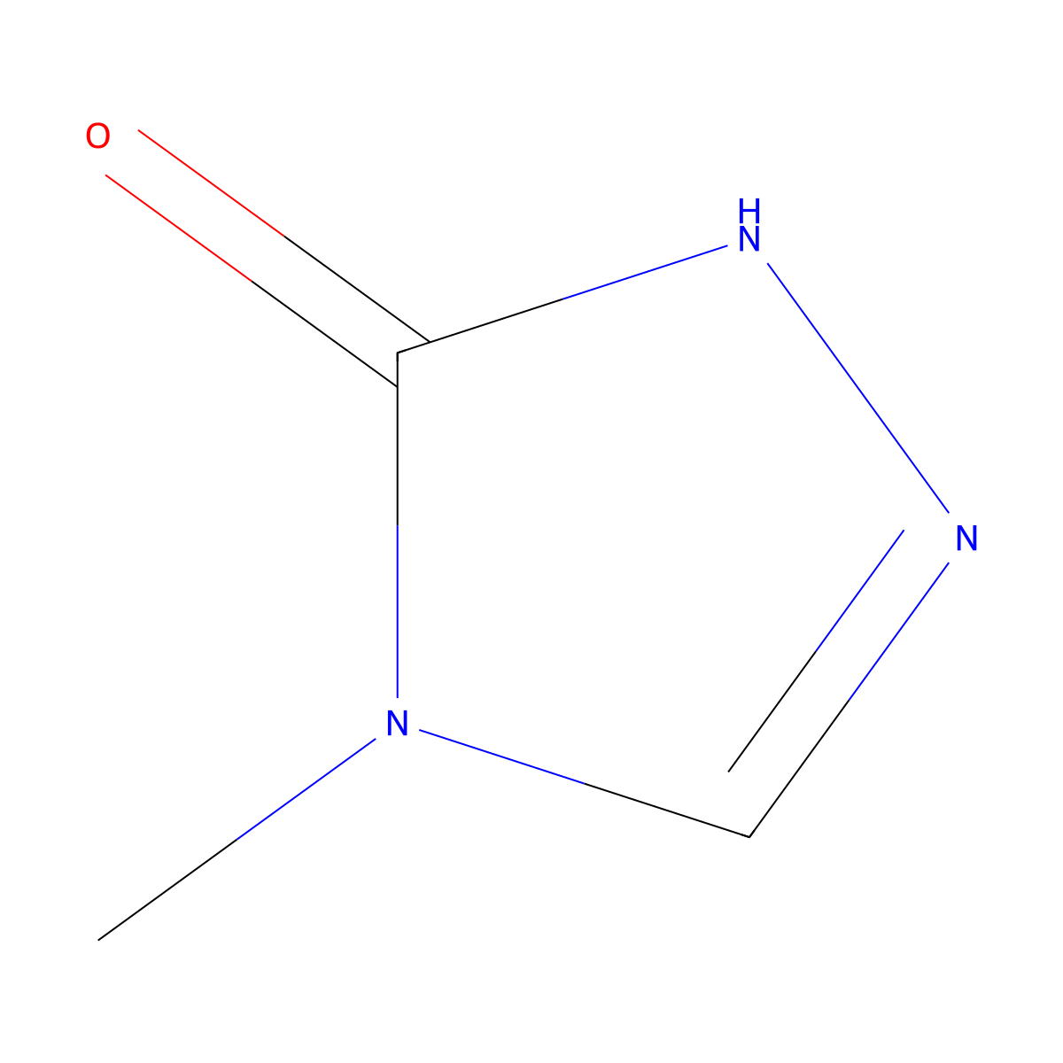 4-methyl-4,5-dihydro-1H-1,2,4-triazol-5-one molecular structure, CAS 4114-43-6