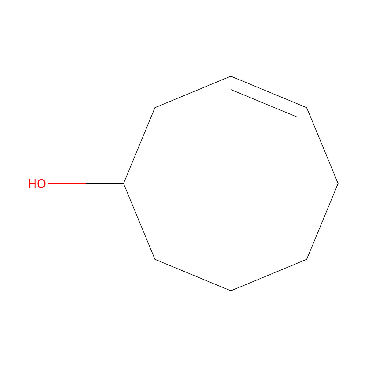 Cyclooct-3-en-1-ol molecular structure, CAS 4114-99-2
