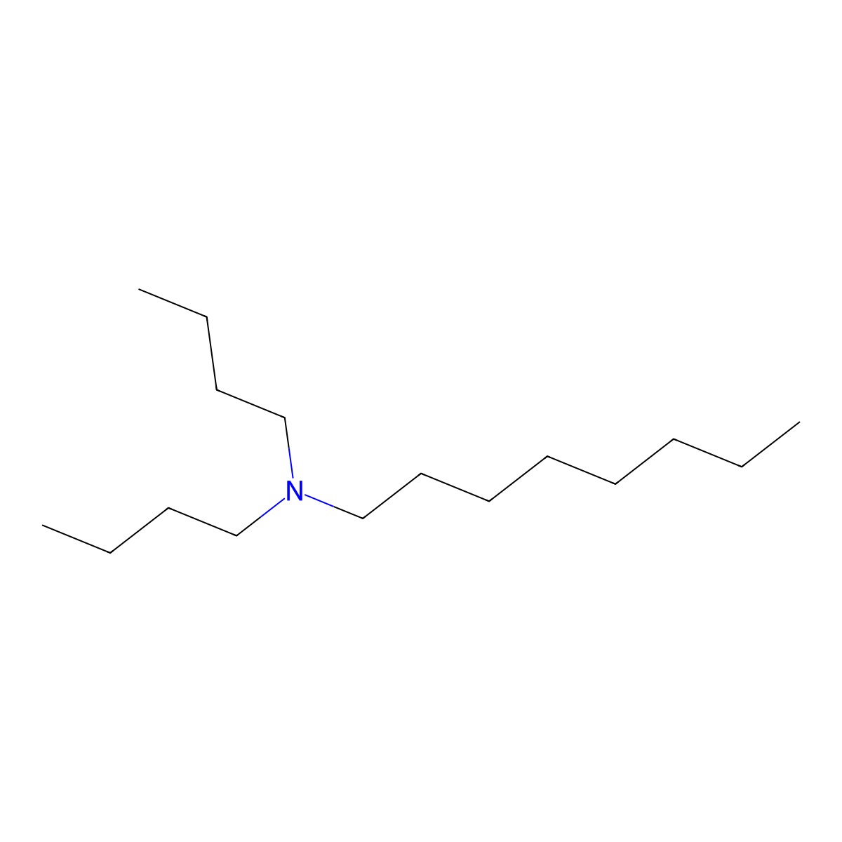 N,N-Dibutyloctan-1-amine molecular structure, CAS 41145-51-1