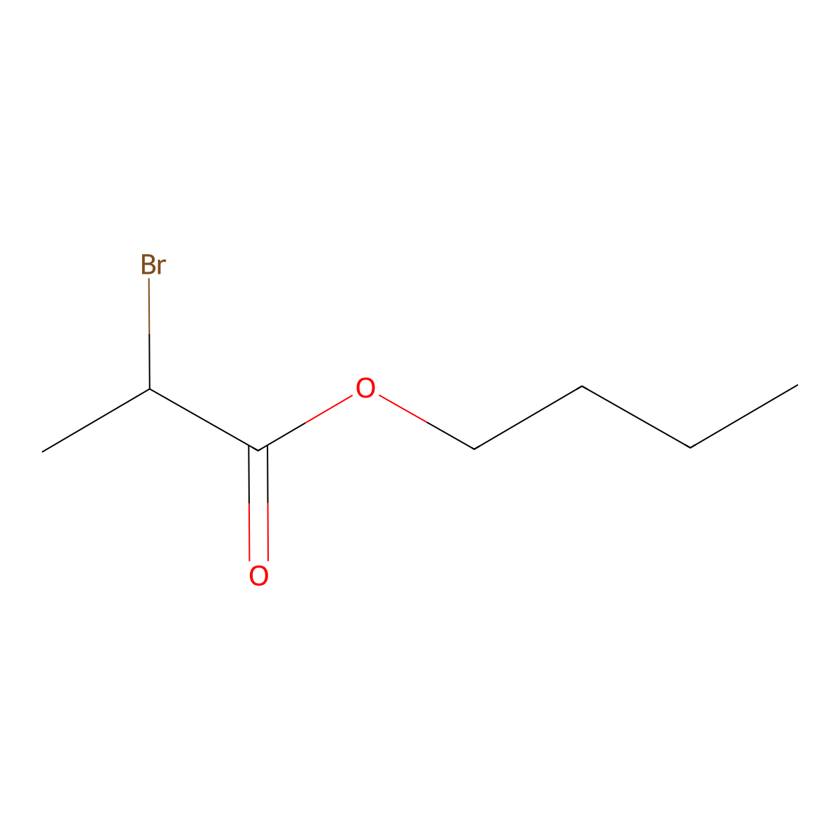 Butyl 2-bromopropionate molecular structure, CAS 41145-84-0