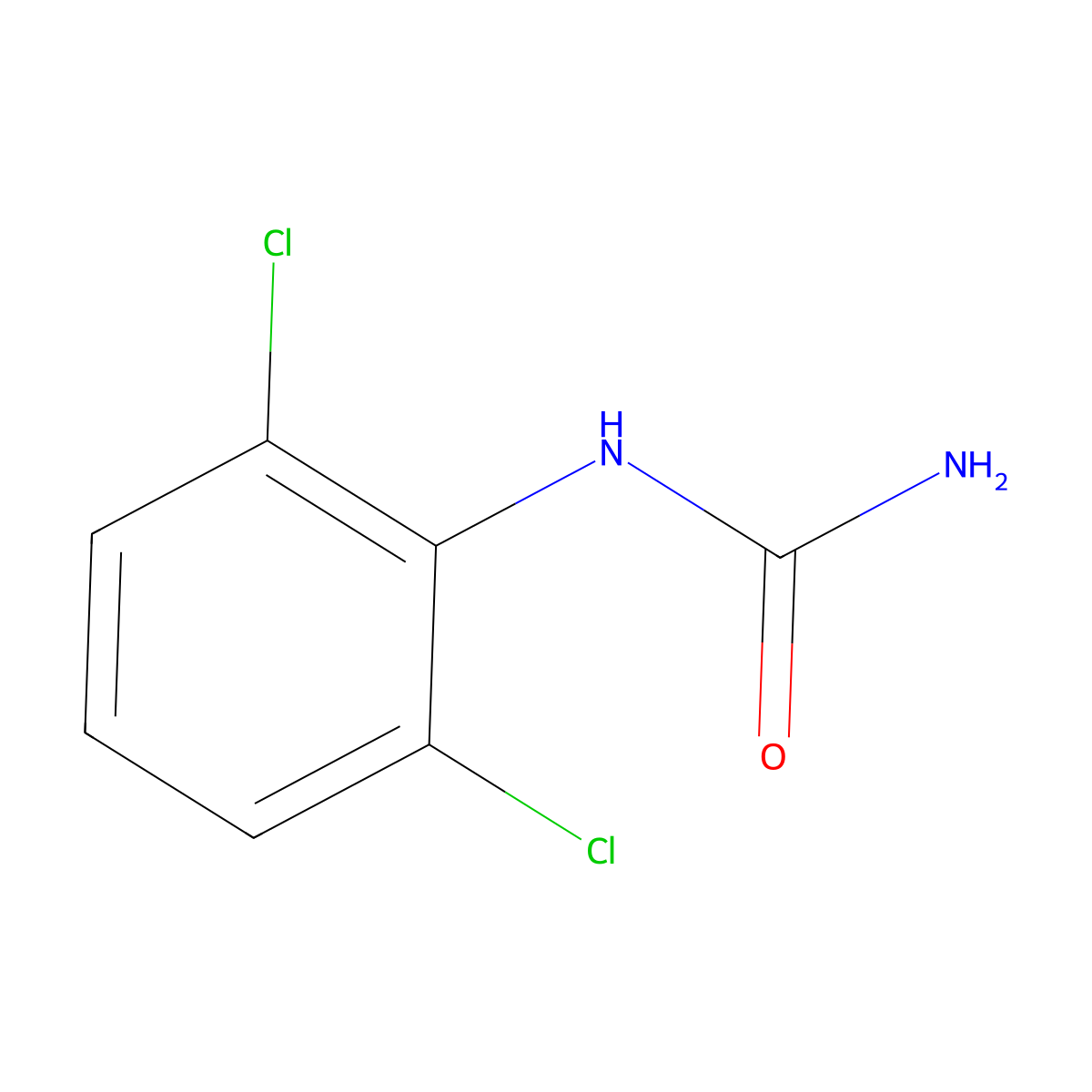 (2,6-Dichlorophenyl)urea molecular structure, CAS 41146-42-3