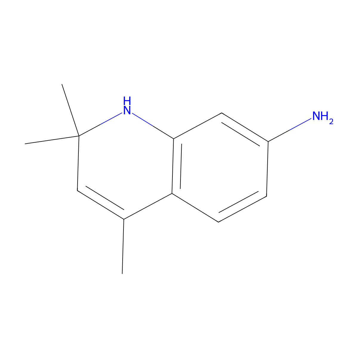 2,2,4-Trimethyl-1,2-dihydroquinolin-7-amine molecular structure, CAS 41148-72-5