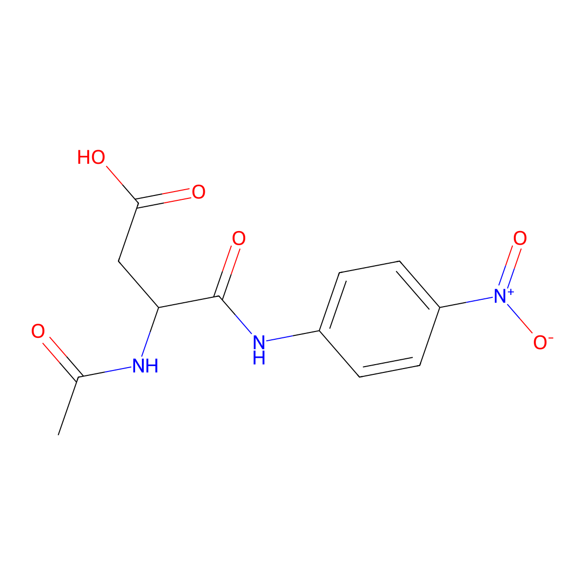 Ac-Asp-pNA molecular structure, CAS 41149-01-3