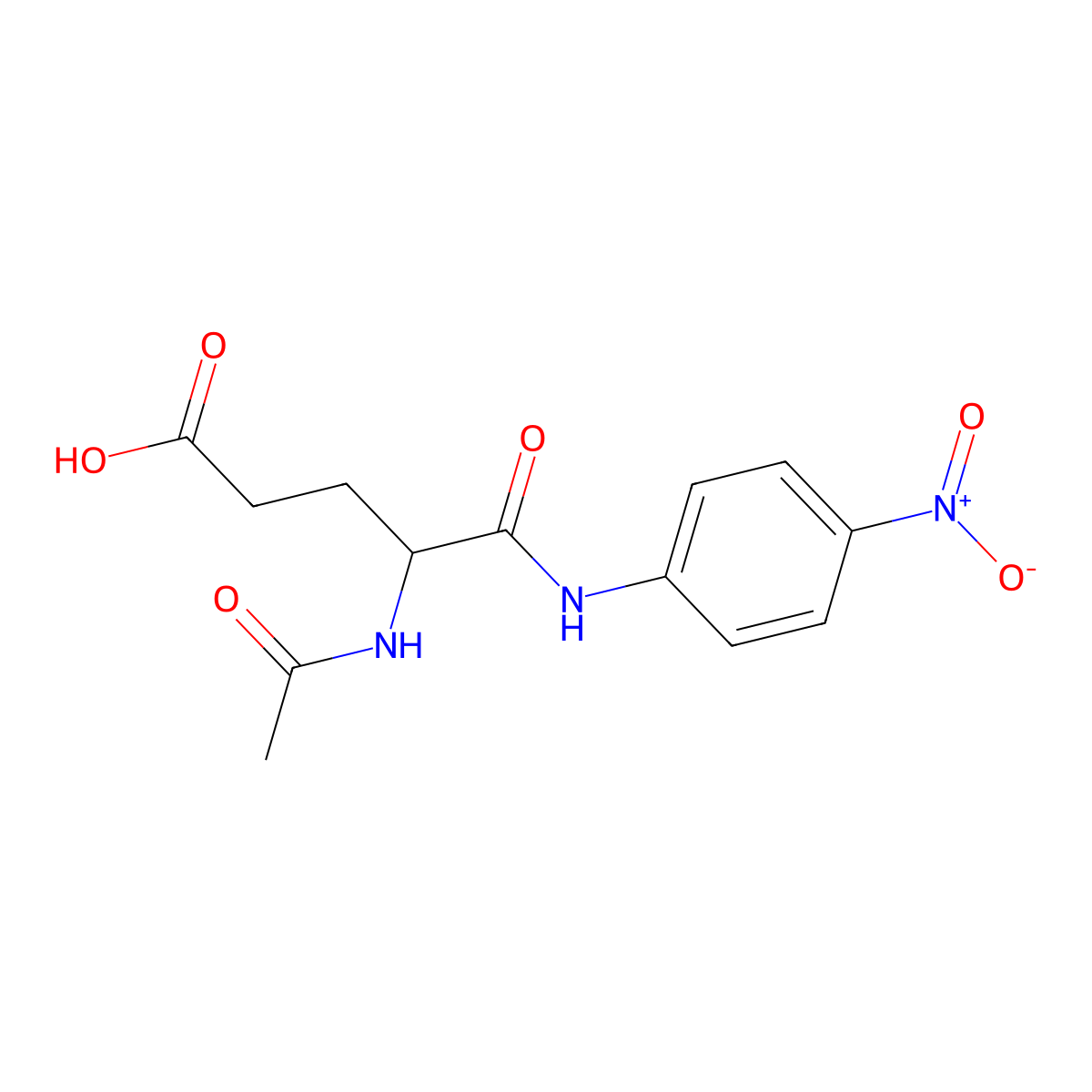 AC-Glu-pna molecular structure, CAS 41149-11-5
