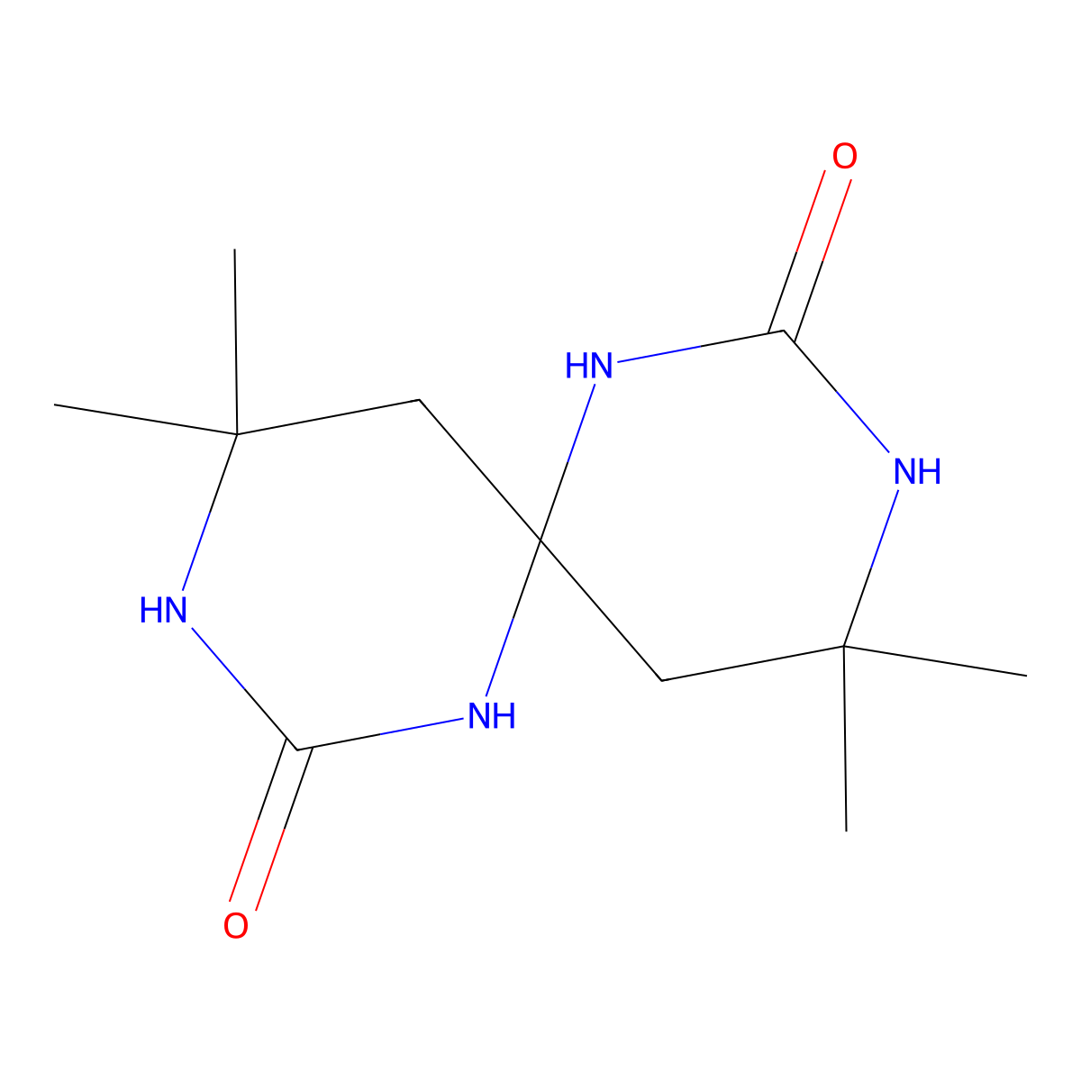 Spirobishexahydropyrimidine molecular structure, CAS 4115-66-6