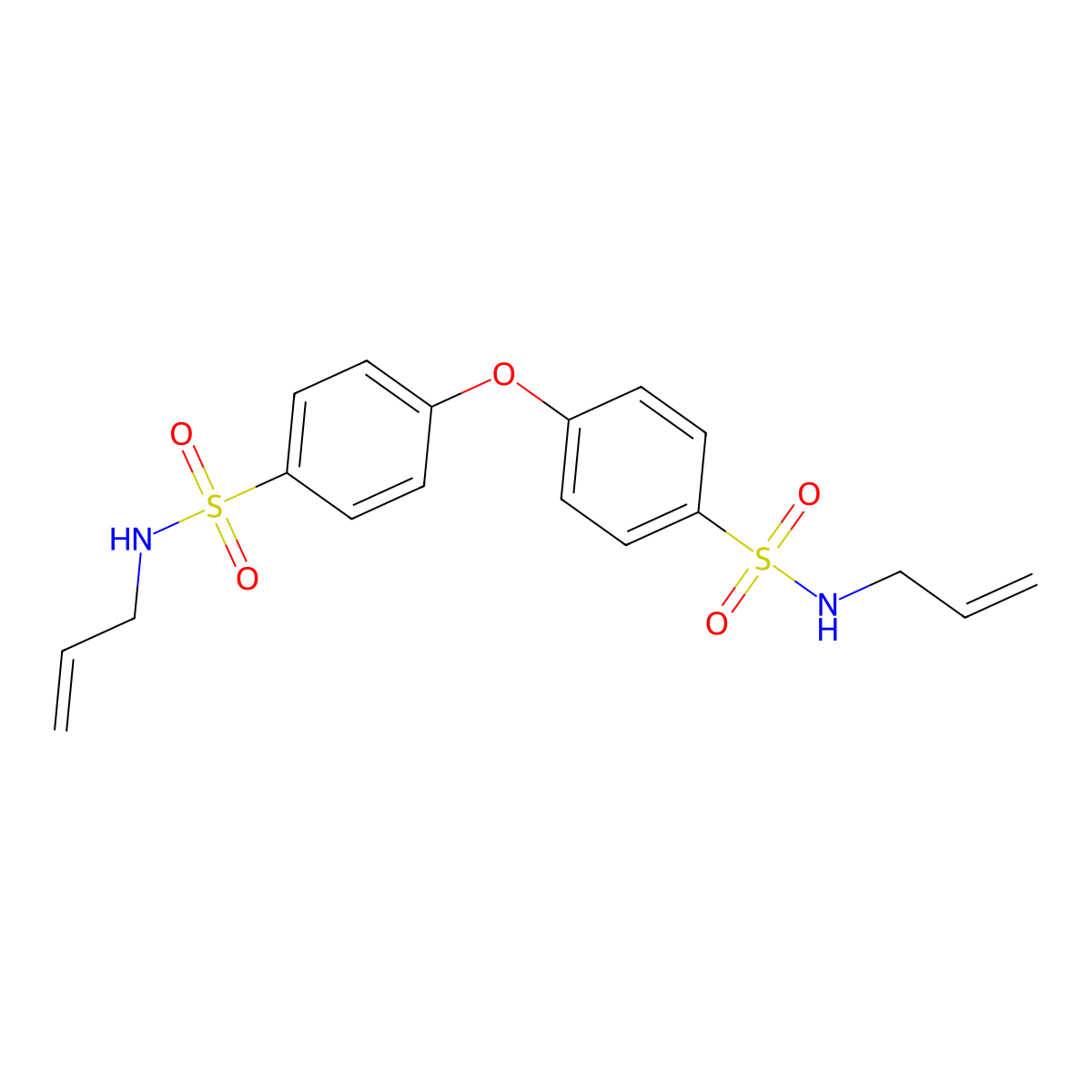 4,4'-Oxybis(N-allylbenzenesulfonamide) molecular structure, CAS 41150-06-5