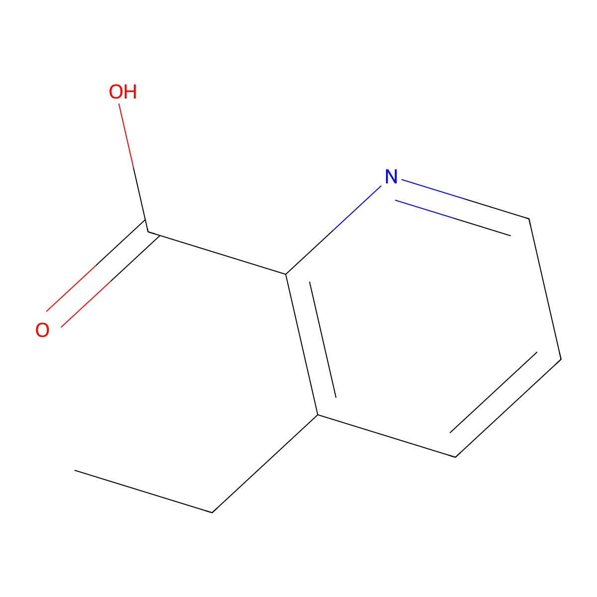 3-Ethylpyridine-2-carboxylic acid molecular structure, CAS 4116-88-5