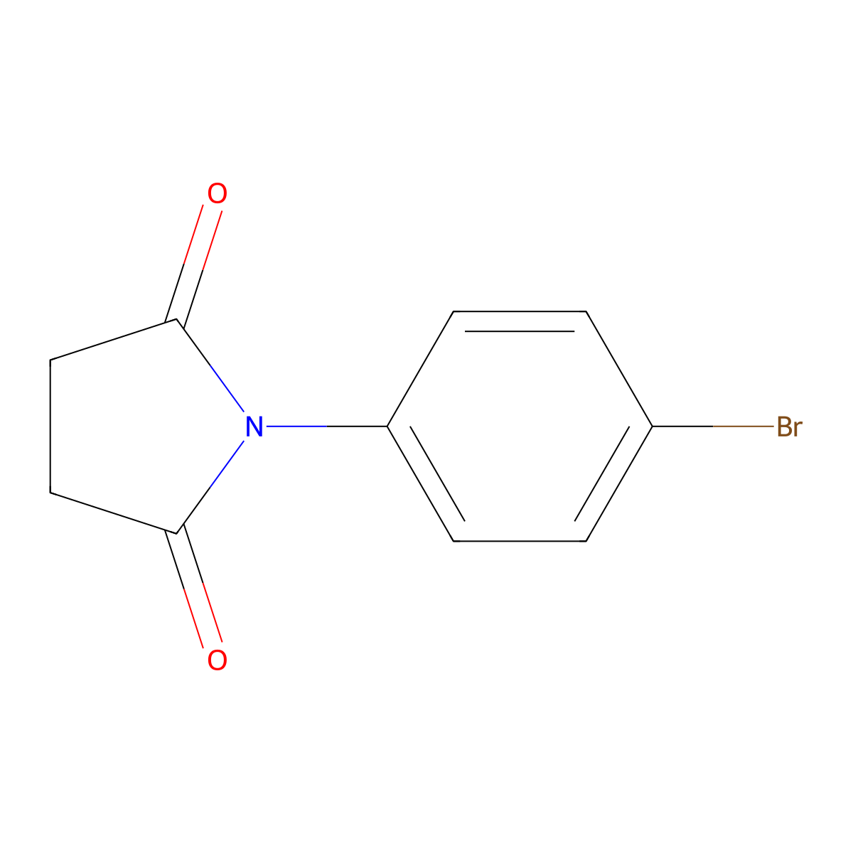 N-(4-Bromophenyl)succinimide molecular structure, CAS 41167-74-2