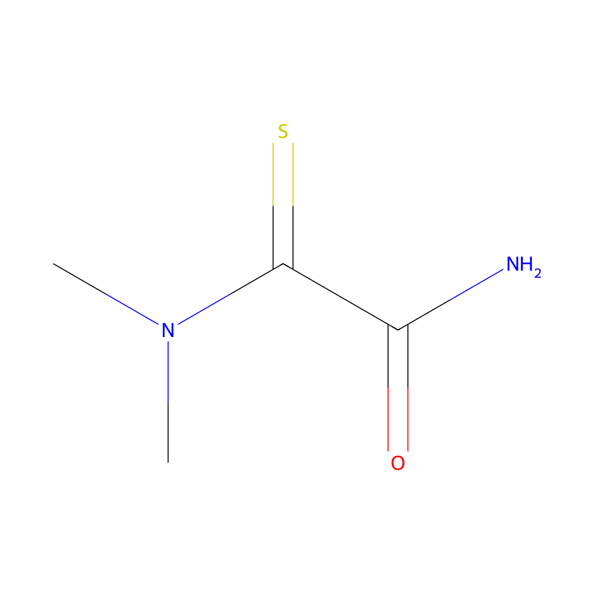 N',N'-Dimethyl-2-thiooxamide molecular structure, CAS 41168-96-1