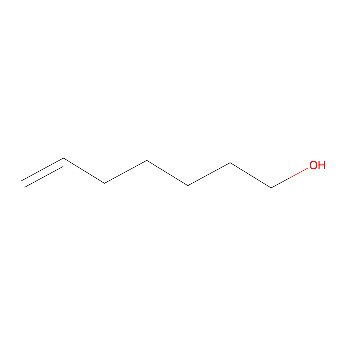 Hept-6-en-1-ol molecular structure, CAS 4117-10-6