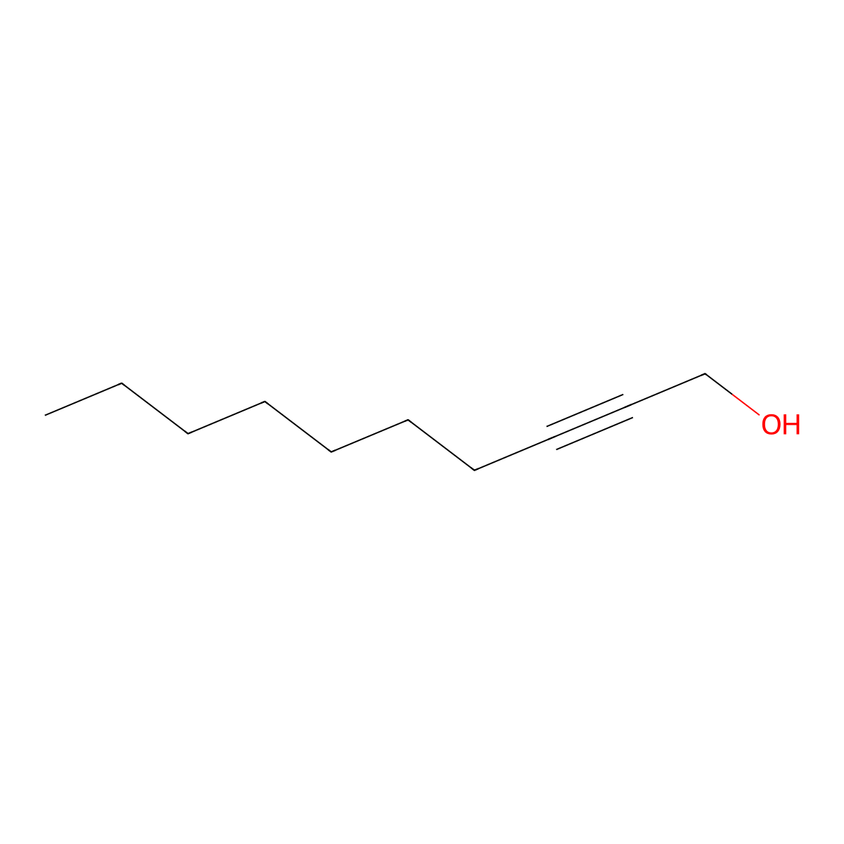 2-Decyn-1-ol molecular structure, CAS 4117-14-0