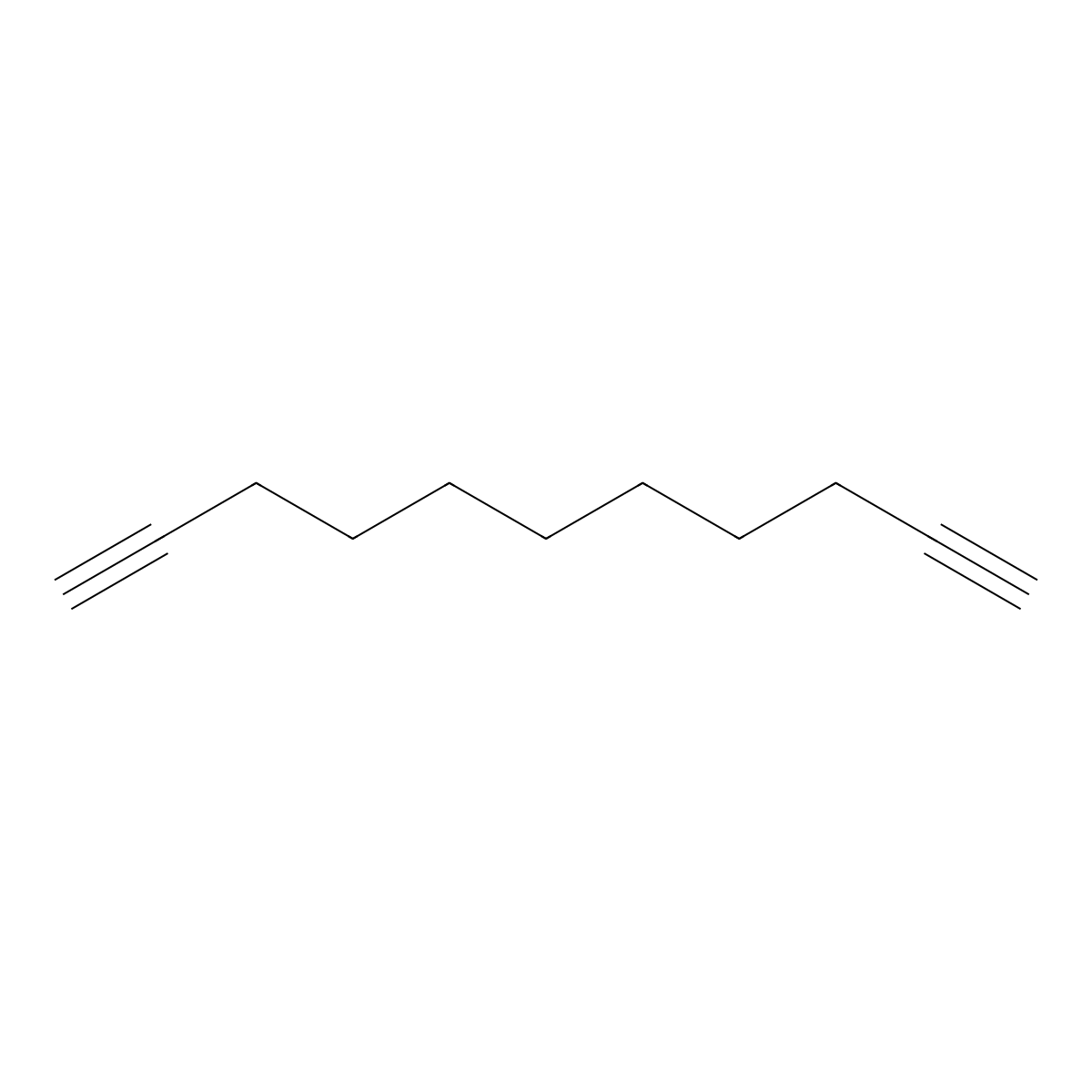 1,10-Undecadiyne molecular structure, CAS 4117-15-1