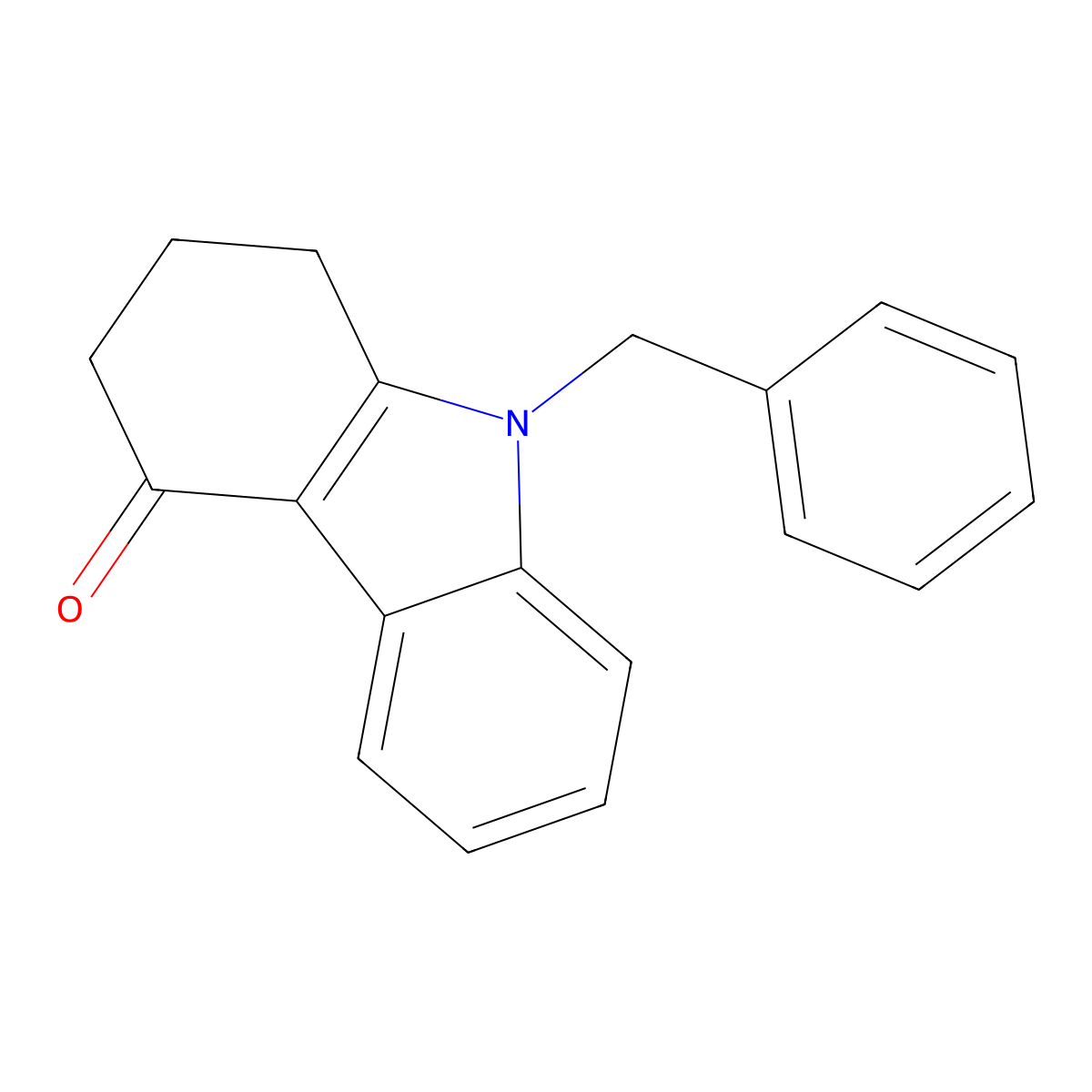 9-Benzyl-1,2,3,9-tetrahydro-4H-carbazol-4-one molecular structure, CAS 41175-05-7