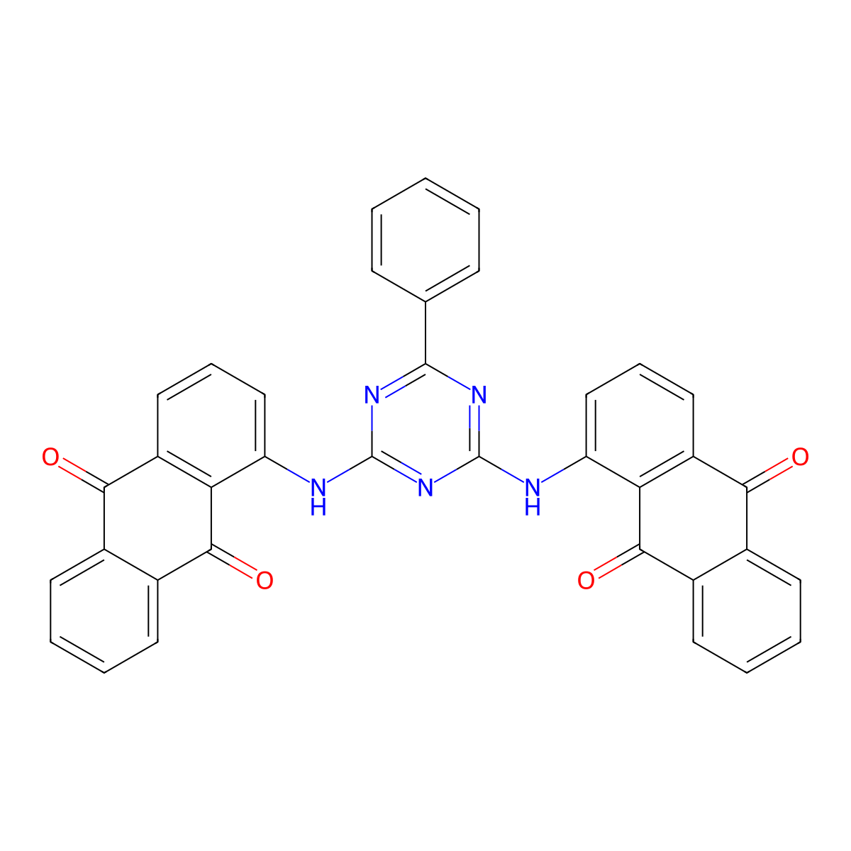 Pigment Yellow 147 molecular structure, CAS 4118-16-5