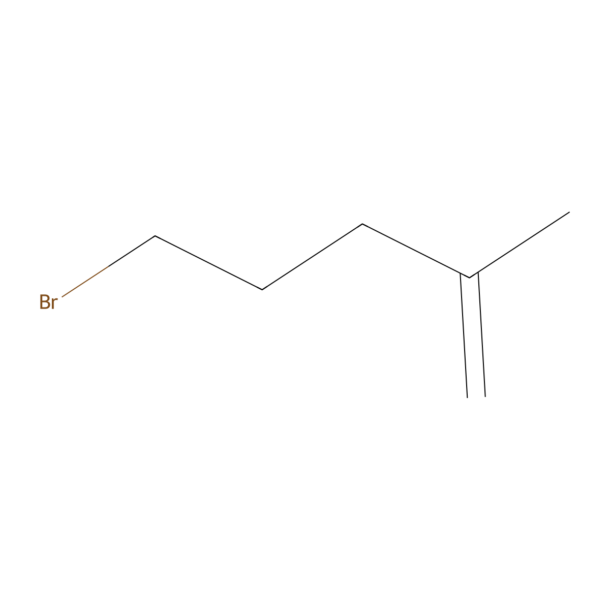 5-Bromo-2-methyl-1-pentene molecular structure, CAS 41182-50-7