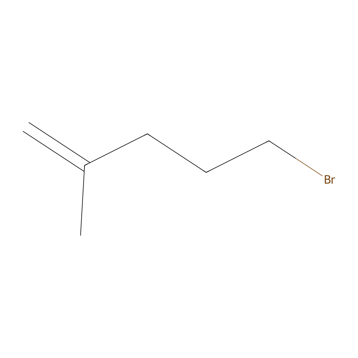 5-Bromo-2-methyl-1-pentene molecular structure, CAS 41182-50-7