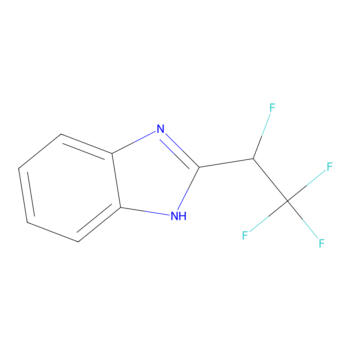 2-(1,2,2,2-Tetrafluoroethyl)-1H-benzimidazole molecular structure, CAS 41185-74-4