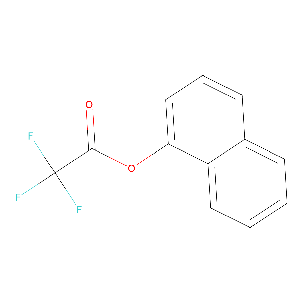 1-Trifluoroacetoxynaphthalene molecular structure, CAS 41190-40-3