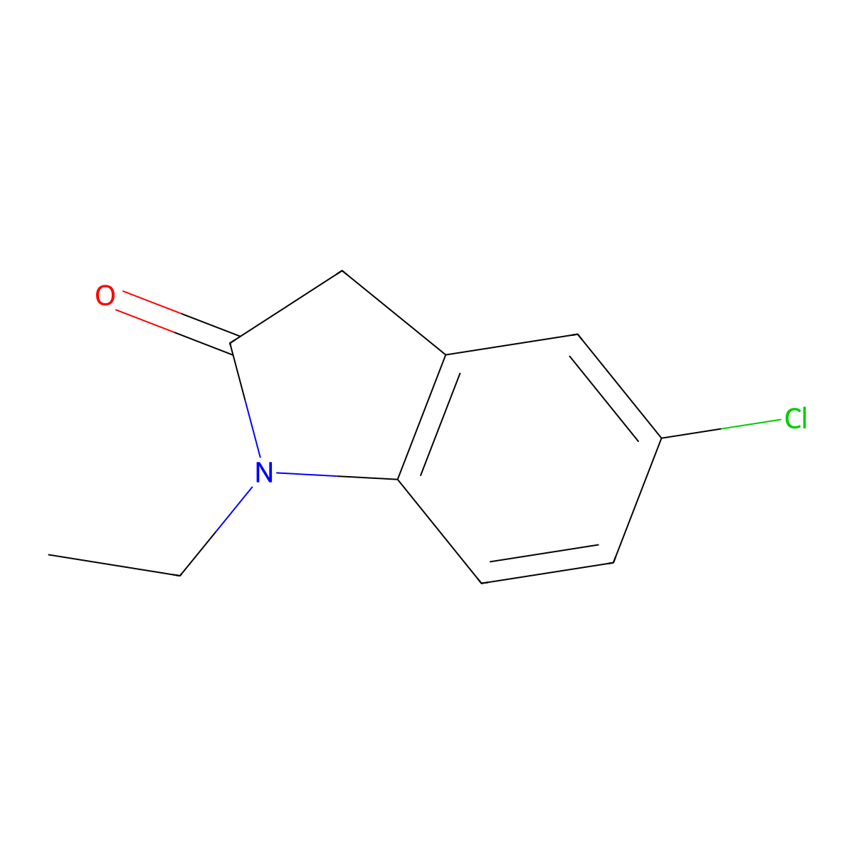 5-Chloro-1-ethylindolin-2-one molecular structure, CAS 41192-34-1
