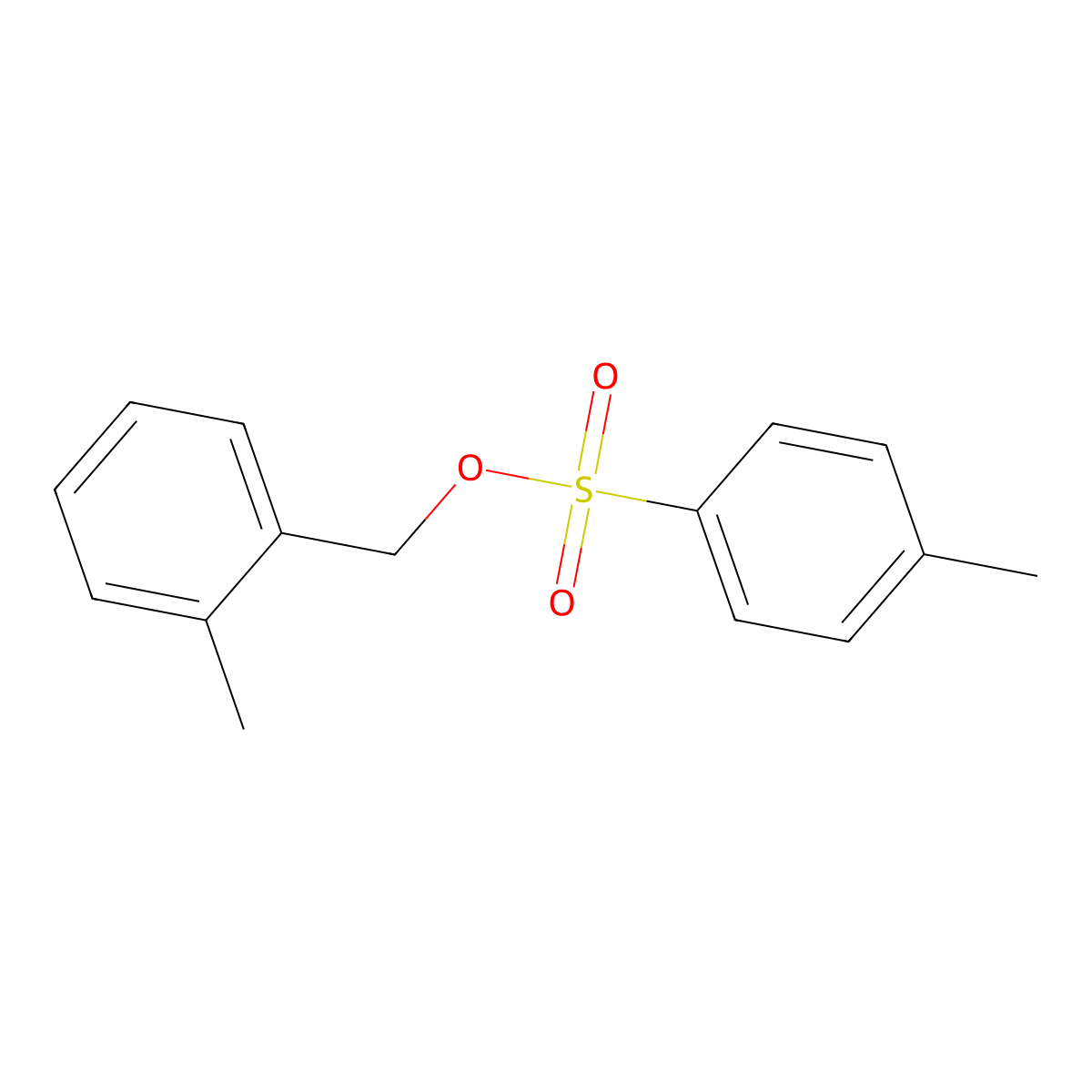 (2-Methylphenyl)methyl 4-methylbenzene-1-sulfonate molecular structure, CAS 41194-46-1