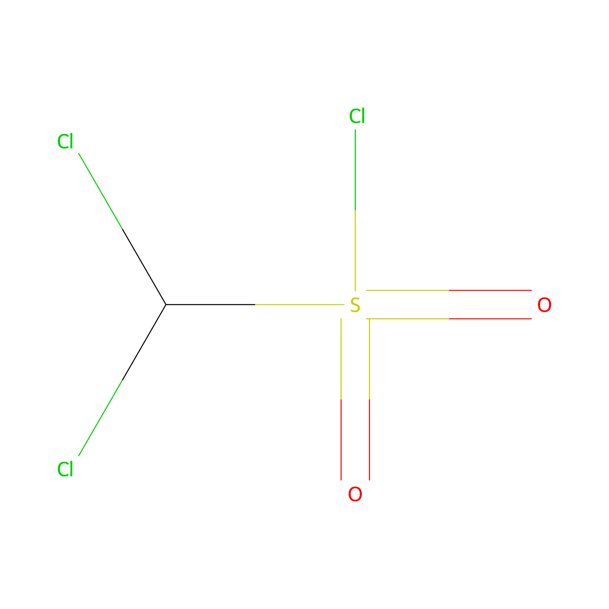 Dichloromethanesulphonyl chloride molecular structure, CAS 41197-29-9