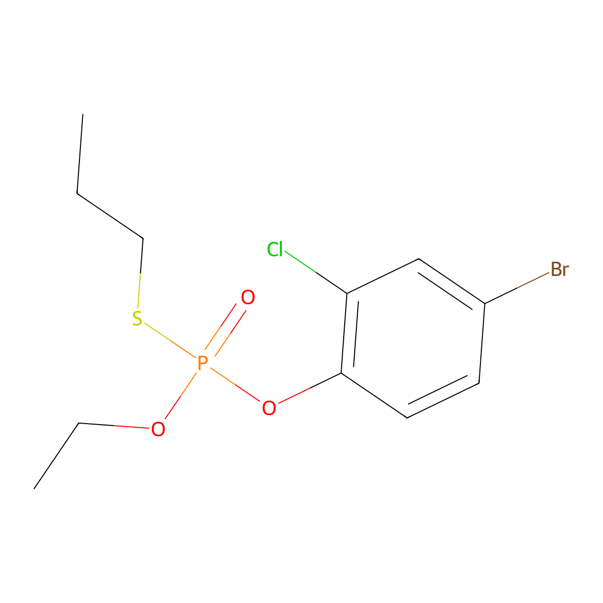 Profenofos molecular structure, CAS 41198-08-7