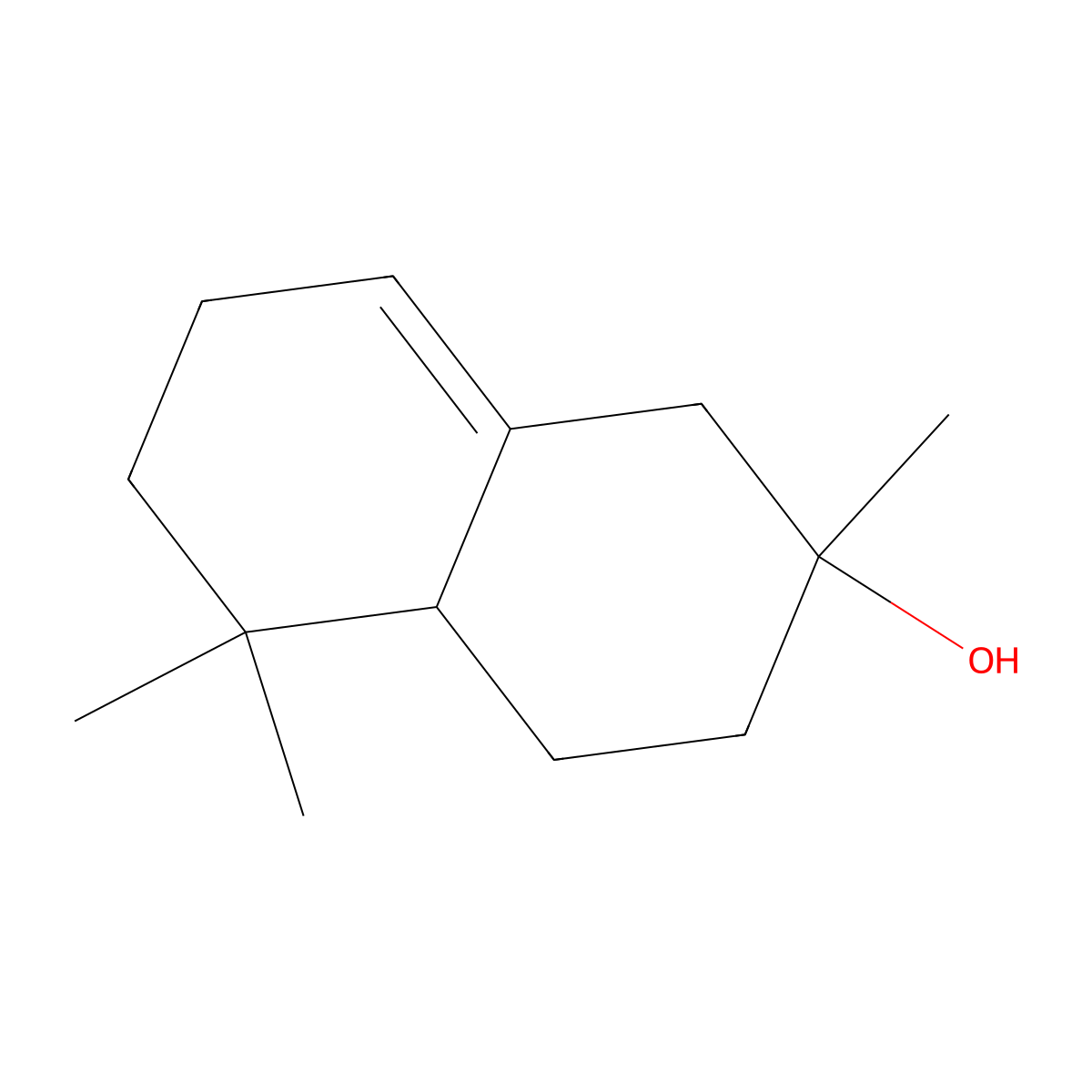 1,2,3,4,4a,5,6,7-Octahydro-2,5,5-trimethyl-2-naphthalenol molecular structure, CAS 41199-19-3