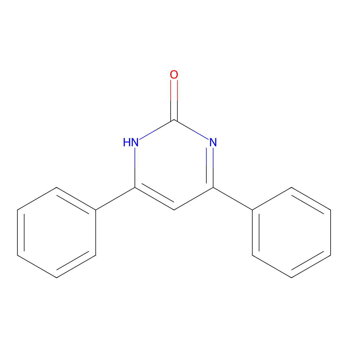 4,6-Diphenylpyrimidin-2-ol molecular structure, CAS 4120-05-2