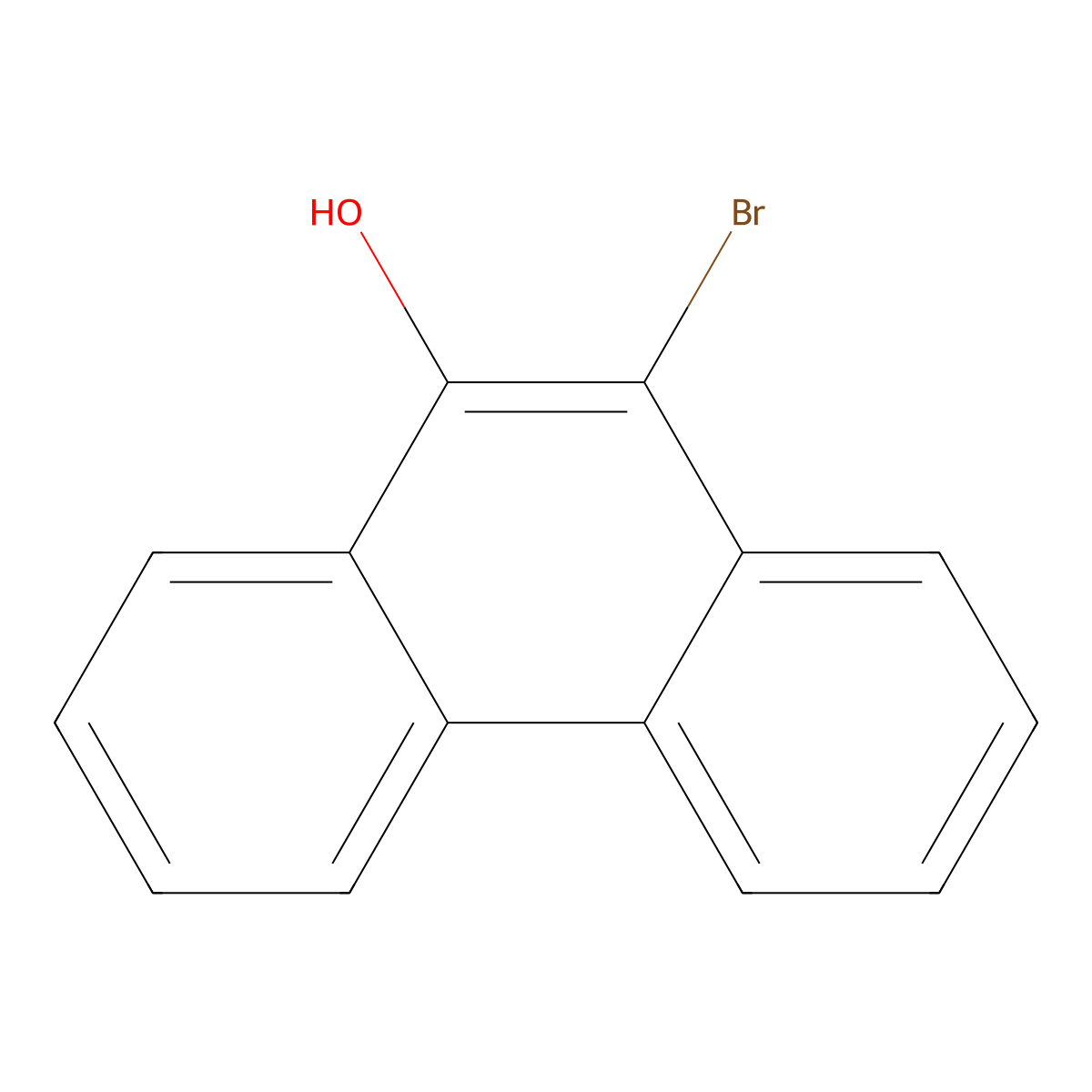 10-Bromophenanthren-9-ol molecular structure, CAS 4120-76-7