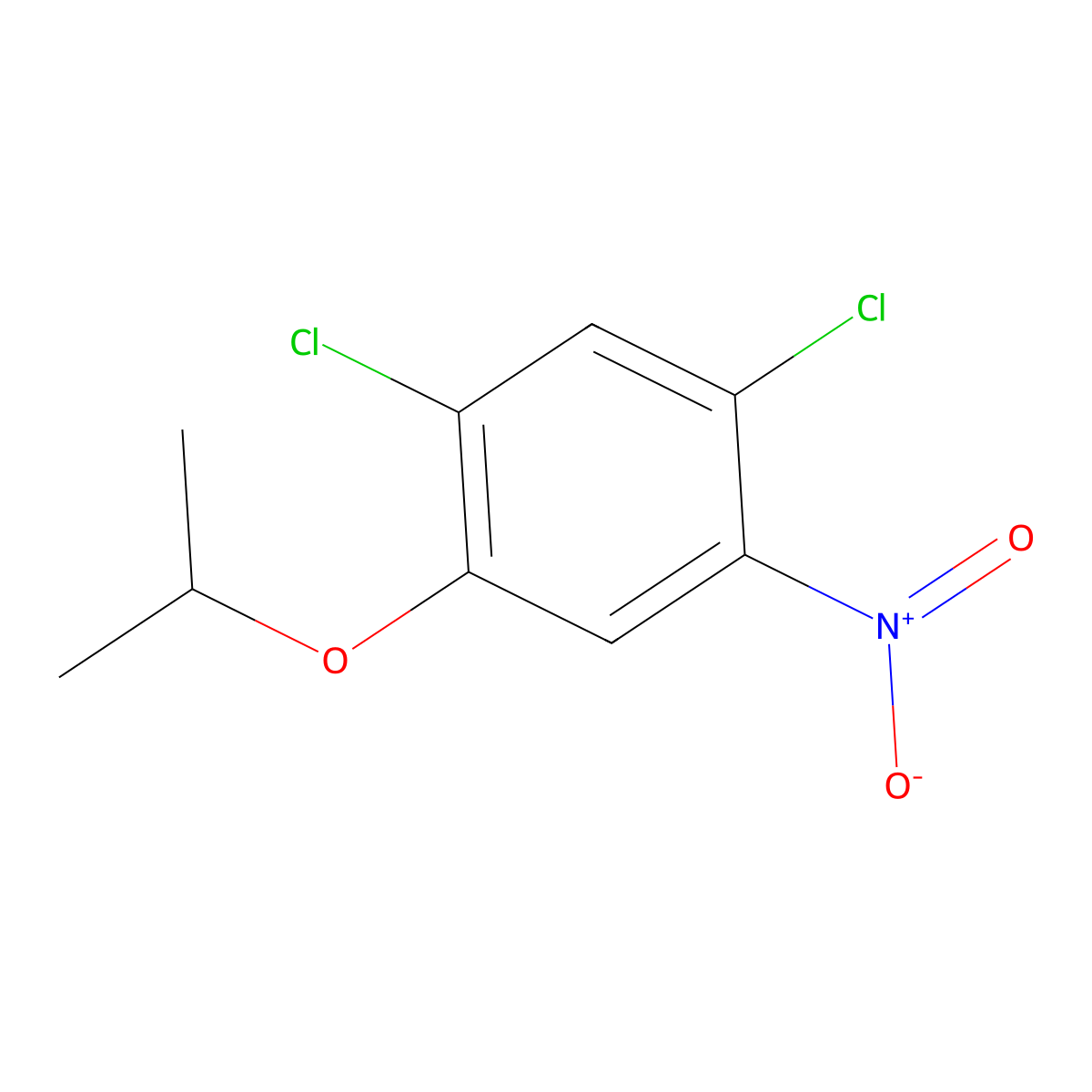 1,5-Dichloro-2-(1-methylethoxy)-4-nitrobenzene molecular structure, CAS 41200-97-9
