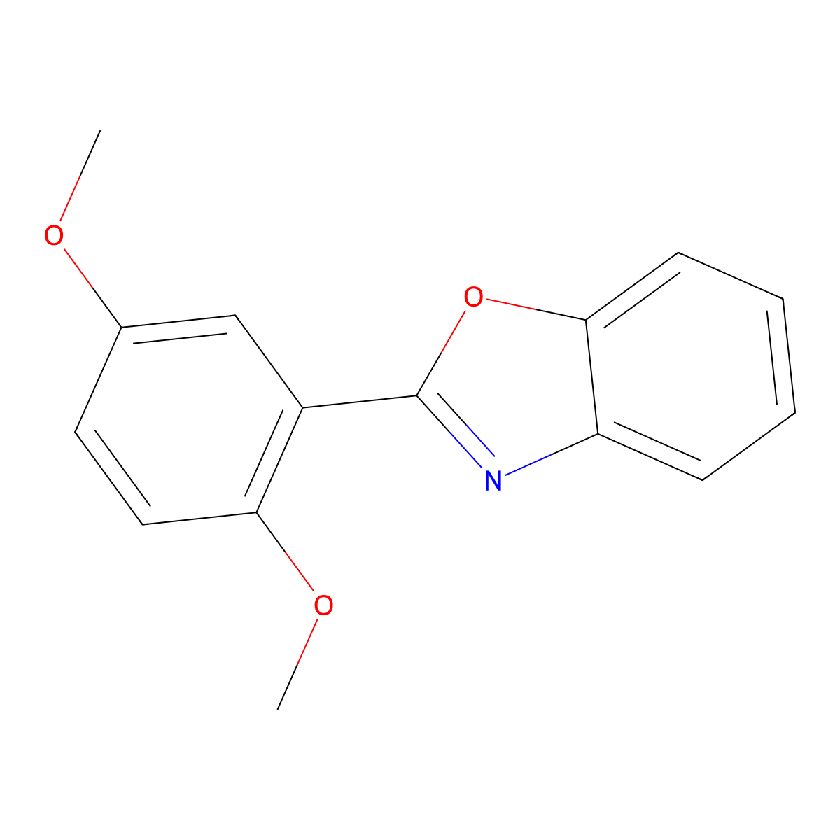 2-(2,5-Dimethoxyphenyl)benzo[d]oxazole molecular structure, CAS 412004-37-6