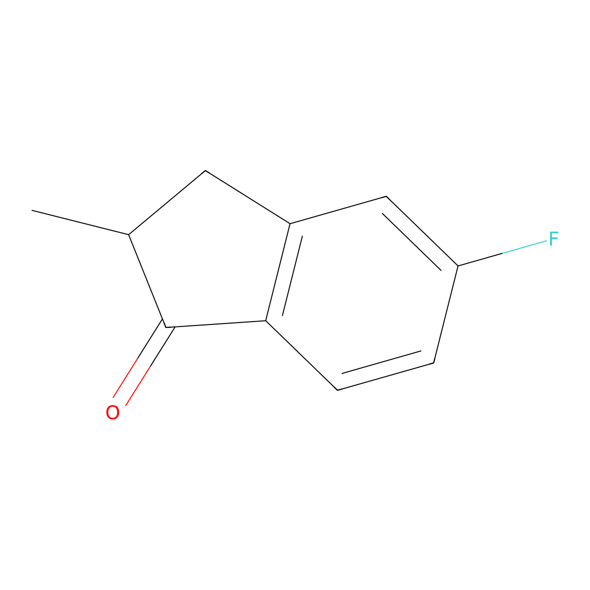 5-Fluoro-2-methylindan-1-one molecular structure, CAS 41201-58-5