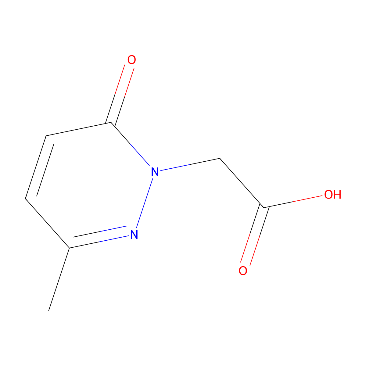 (3-Methyl-6-oxopyridazin-1(6H)-yl)acetic acid molecular structure, CAS 412018-60-1