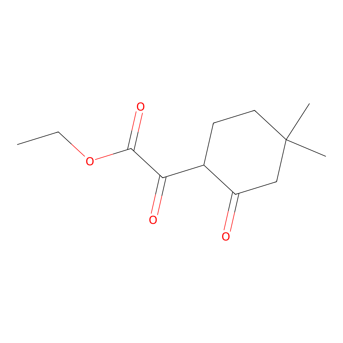 Ethyl 2-(4,4-dimethyl-2-oxocyclohexyl)-2-oxoacetate molecular structure, CAS 412019-00-2