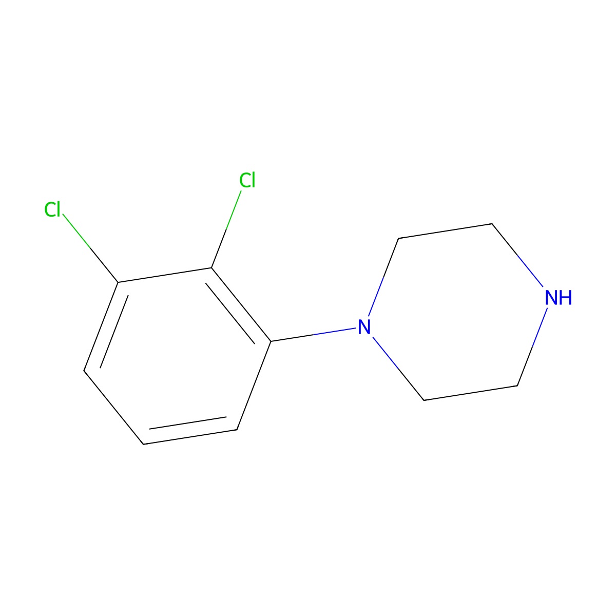 1-(2,3-Dichlorophenyl)piperazine molecular structure, CAS 41202-77-1
