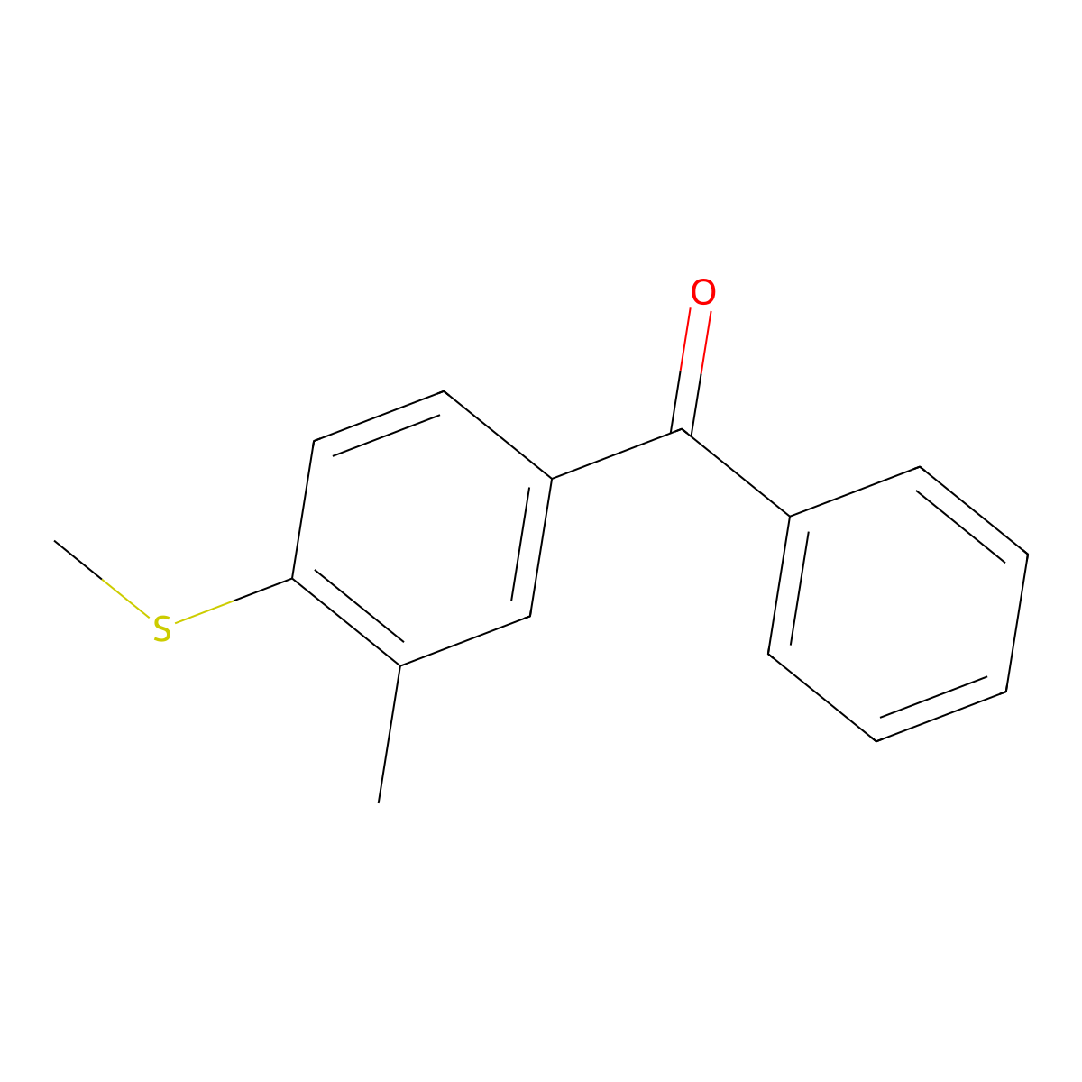 (3-Methyl-4-(methylthio)phenyl)(phenyl)methanone molecular structure, CAS 412022-50-5