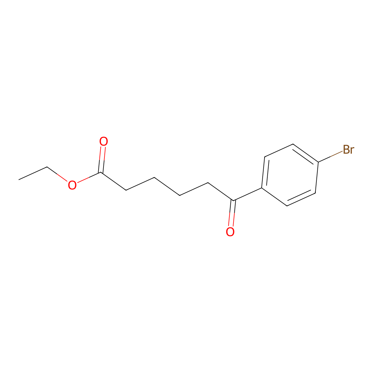 Ethyl 6-(4-bromophenyl)-6-oxohexanoate molecular structure, CAS 412022-61-8