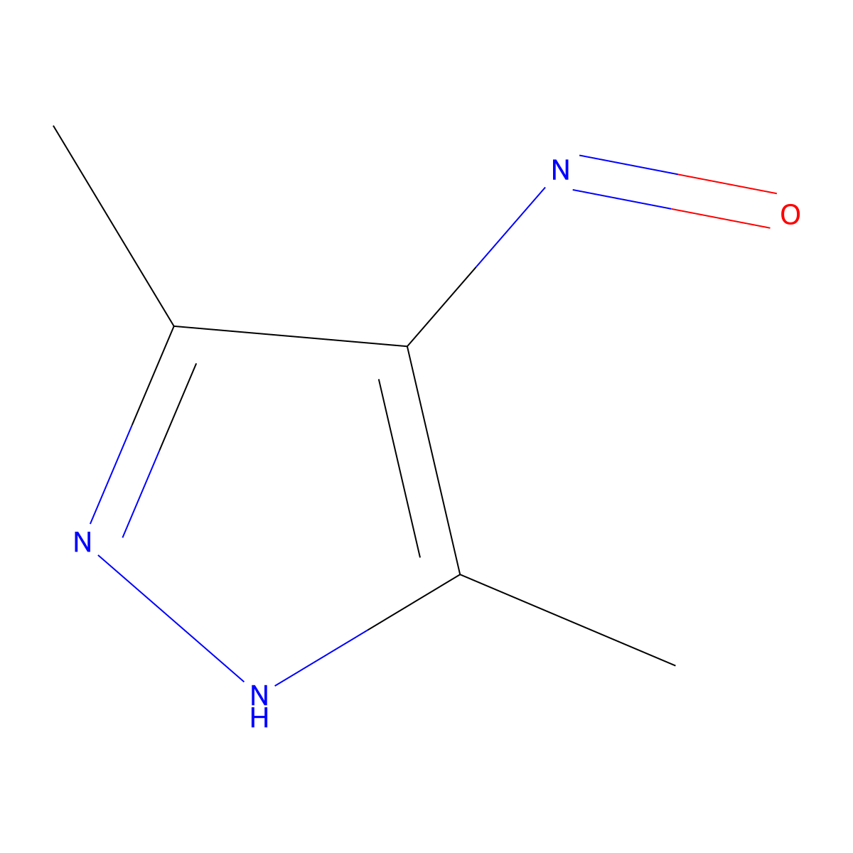 3,5-Dimethyl-4-nitroso-1H-pyrazole molecular structure, CAS 412026-18-7
