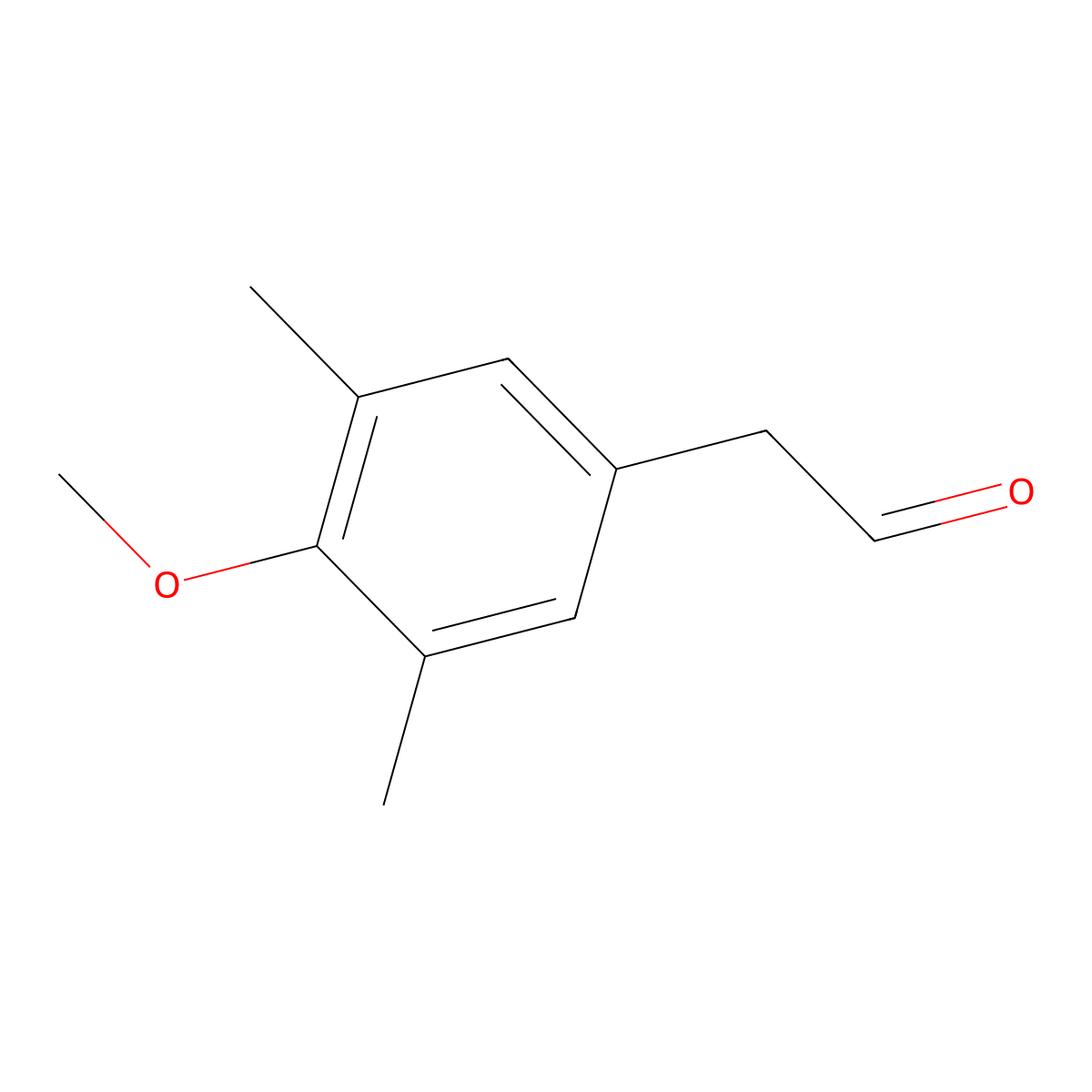 2-(4-Methoxy-3,5-dimethylphenyl)acetaldehyde molecular structure, CAS 412026-60-9