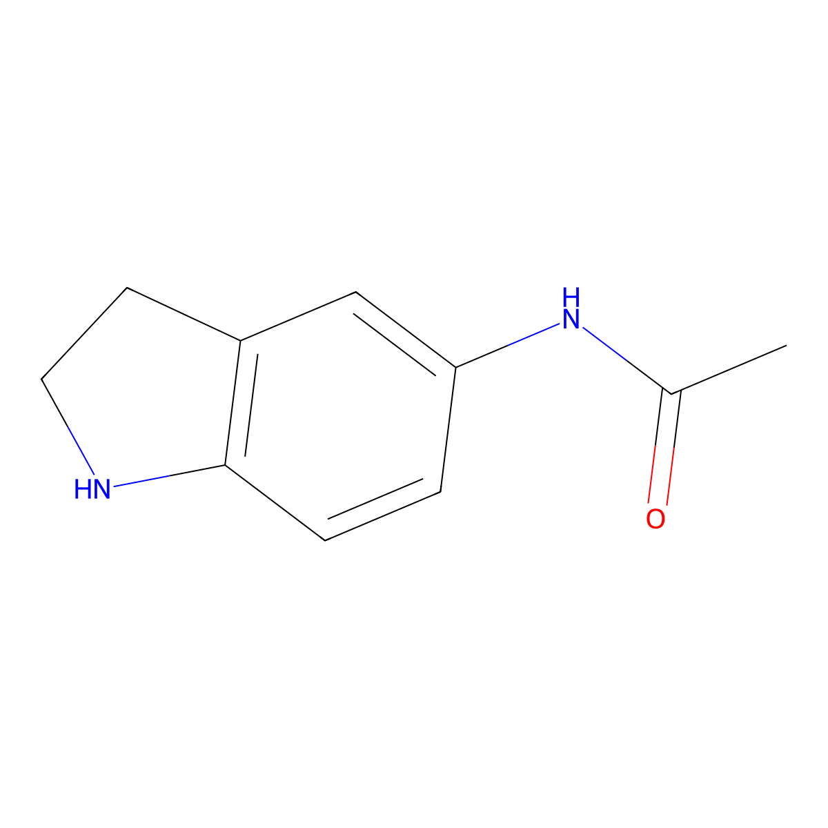 N-(Indolin-5-yl)acetamide molecular structure, CAS 412026-66-5