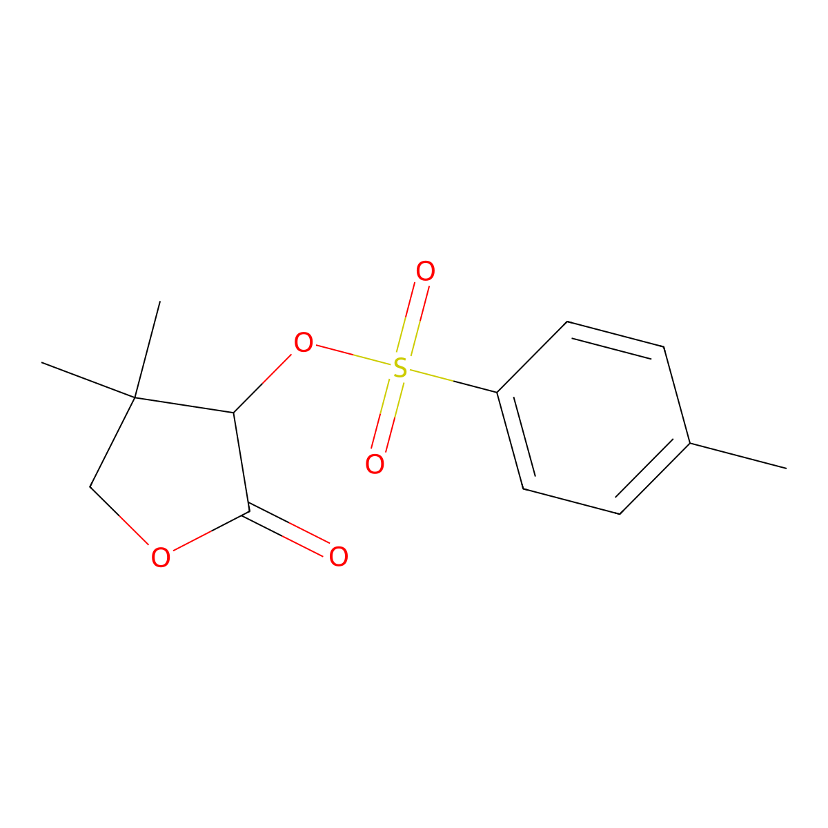 4,4-Dimethyl-2-oxooxolan-3-yl 4-methylbenzene-1-sulfonate molecular structure, CAS 412027-52-2