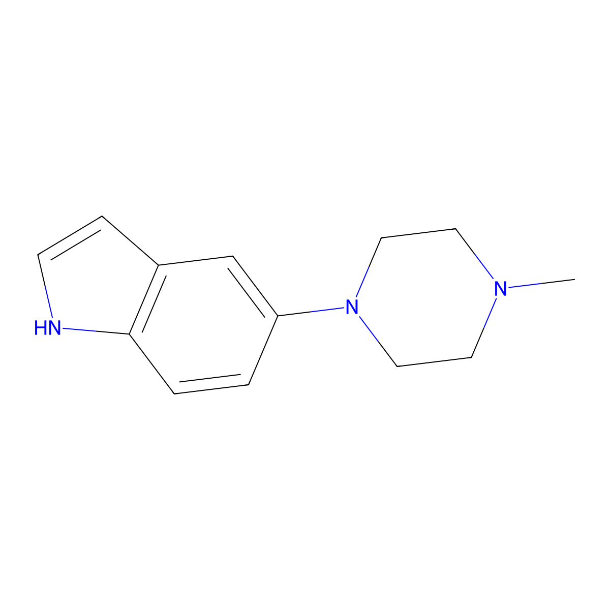 5-(4-Methylpiperazin-1-yl)-1H-indole molecular structure, CAS 412049-06-0