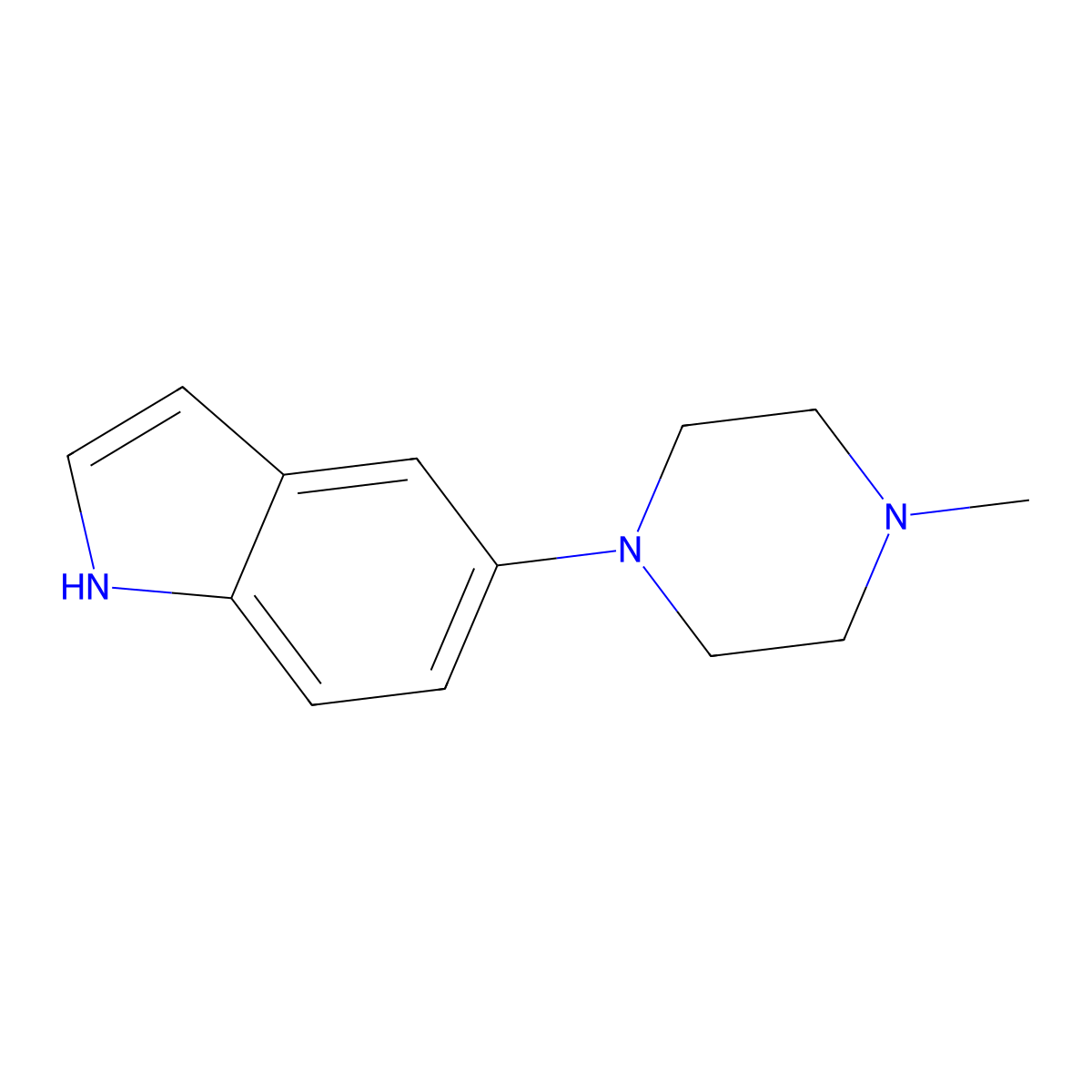5-(4-Methylpiperazin-1-yl)-1H-indole molecular structure, CAS 412049-06-0