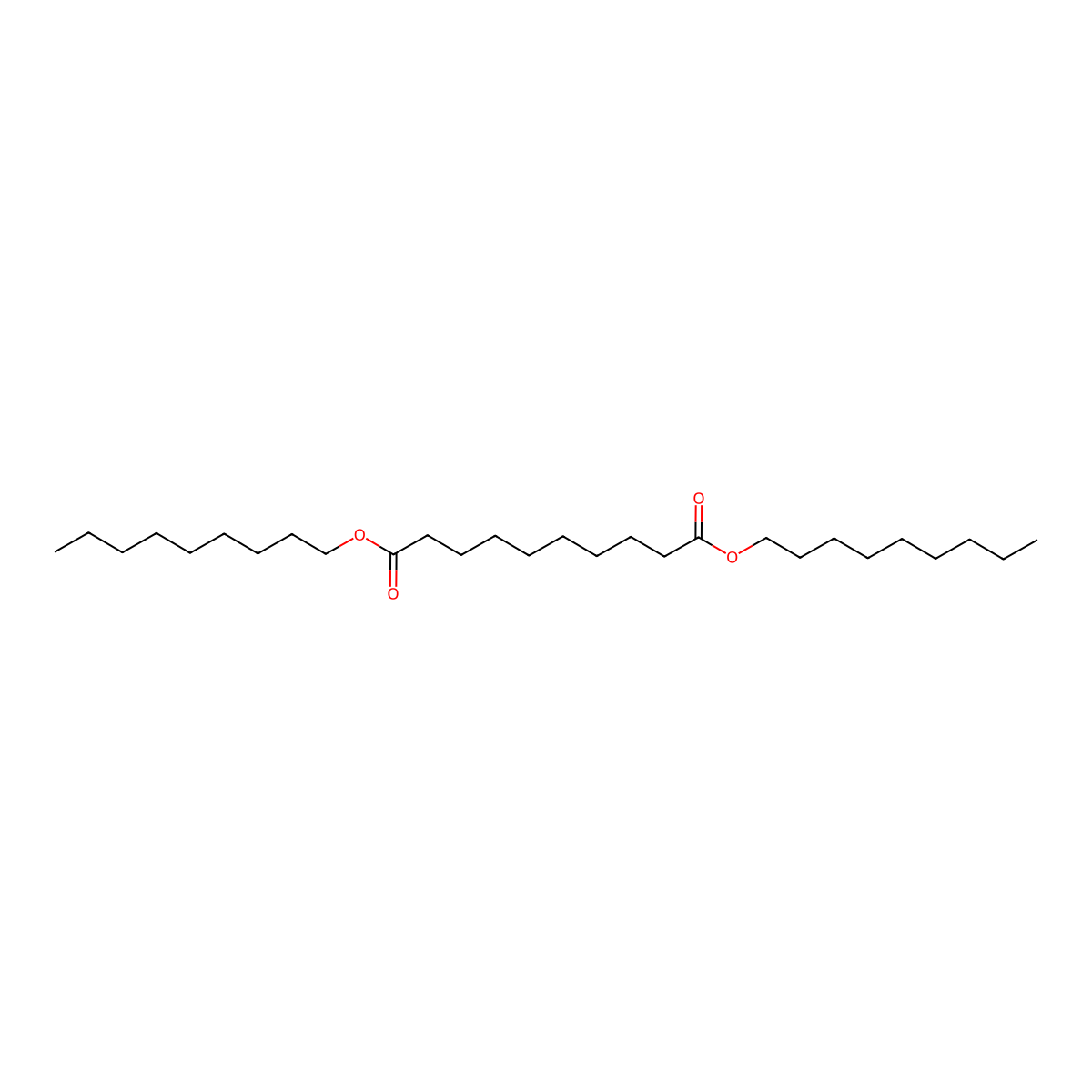 Decanedioic acid, 1,10-dinonyl ester molecular structure, CAS 4121-16-8