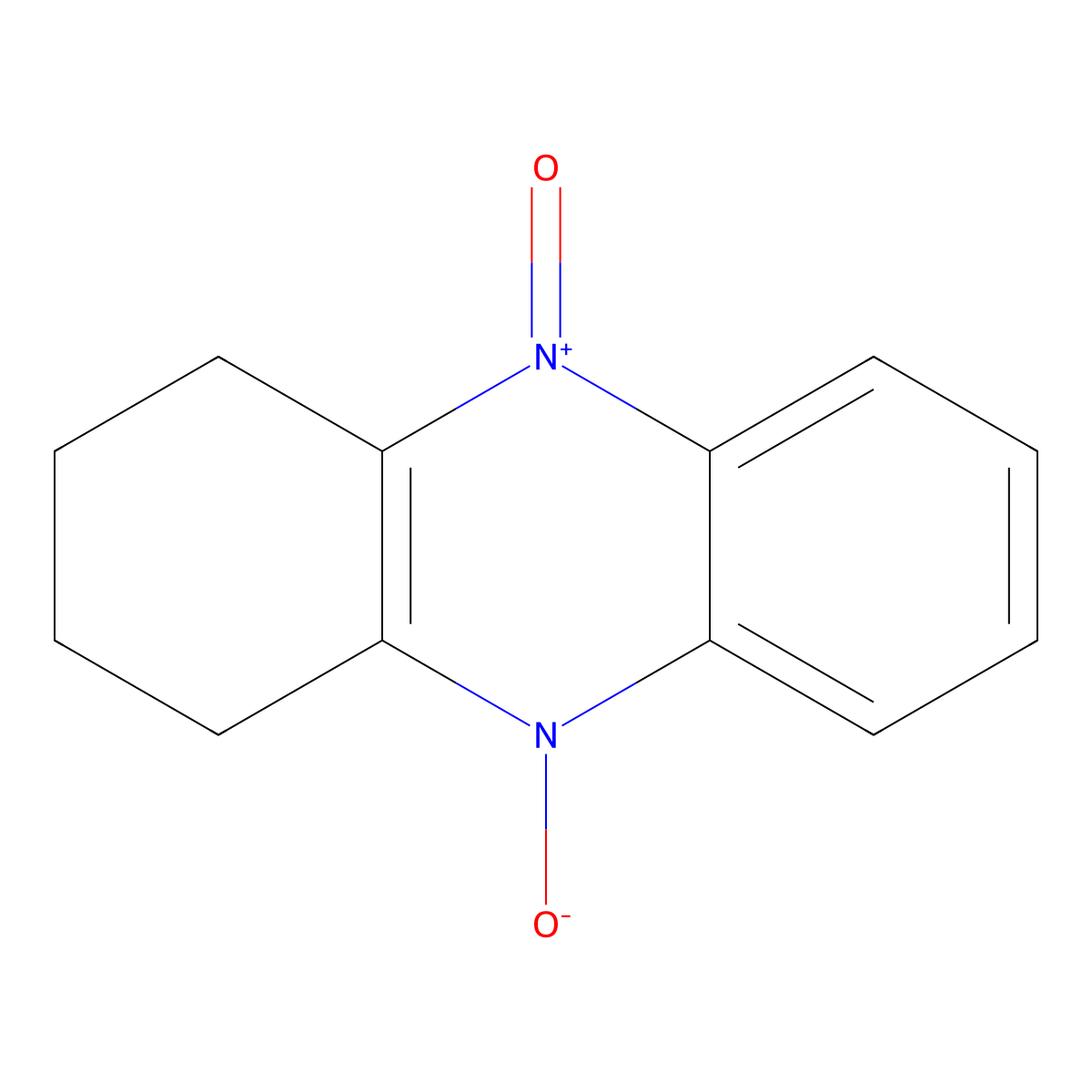Phenazine, 1,2,3,4-tetrahydro-, 5,10-dioxide molecular structure, CAS 4121-35-1