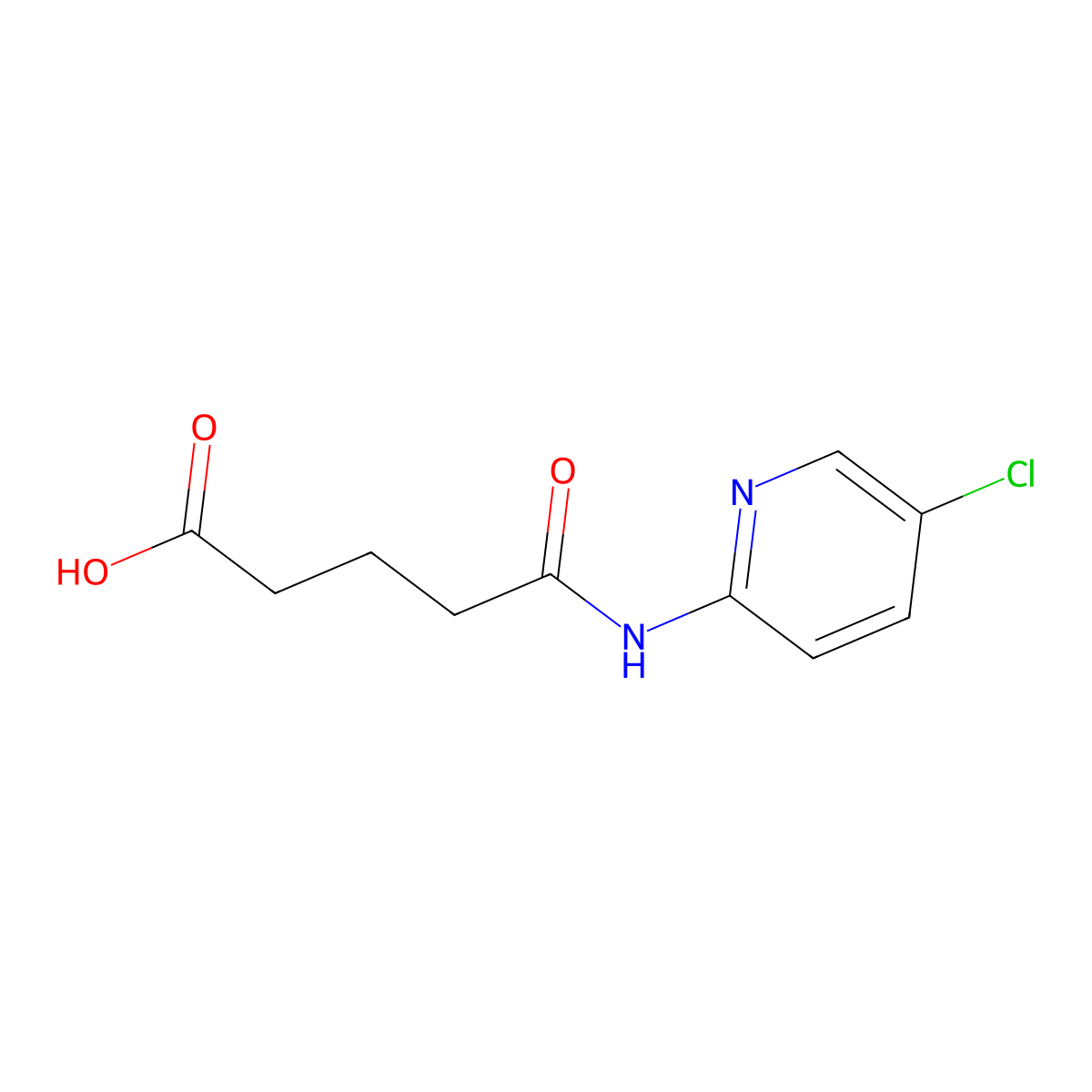 4-(5-Chloro-pyridin-2-ylcarbamoyl)-butyric acid molecular structure, CAS 4121-54-4
