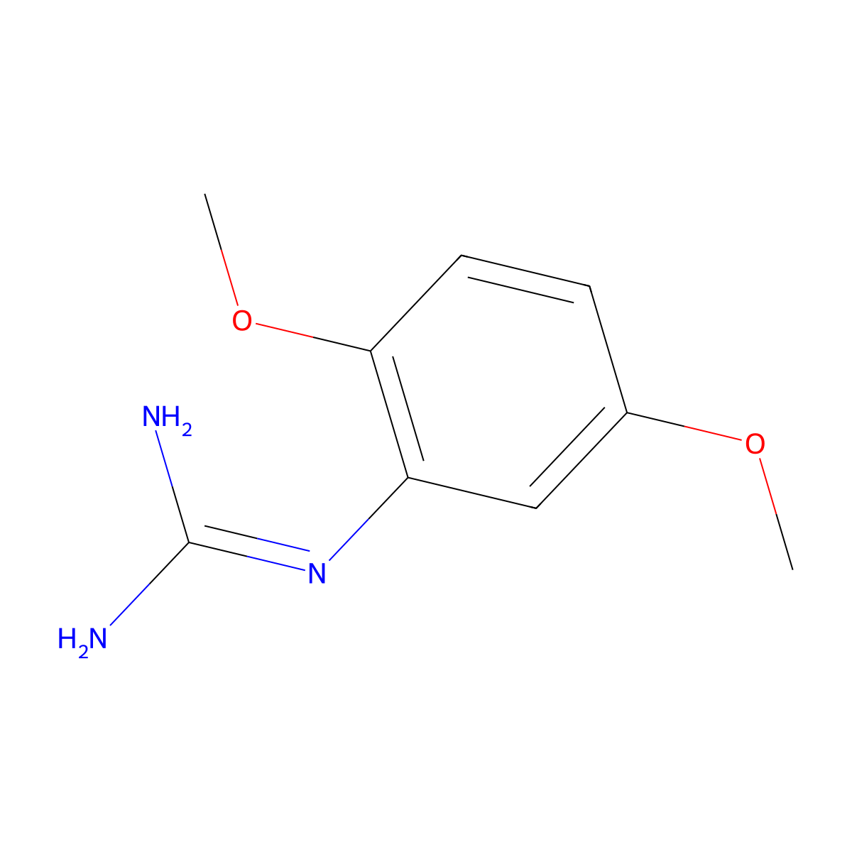 1-(2,5-Dimethoxyphenyl)guanidine molecular structure, CAS 41213-64-3