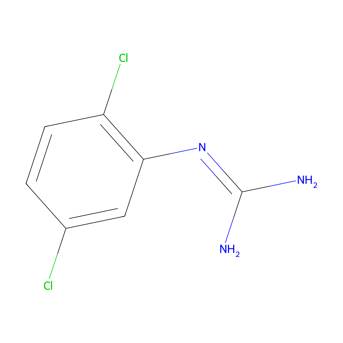 1-(2,5-Dichlorophenyl)guanidine molecular structure, CAS 41213-70-1