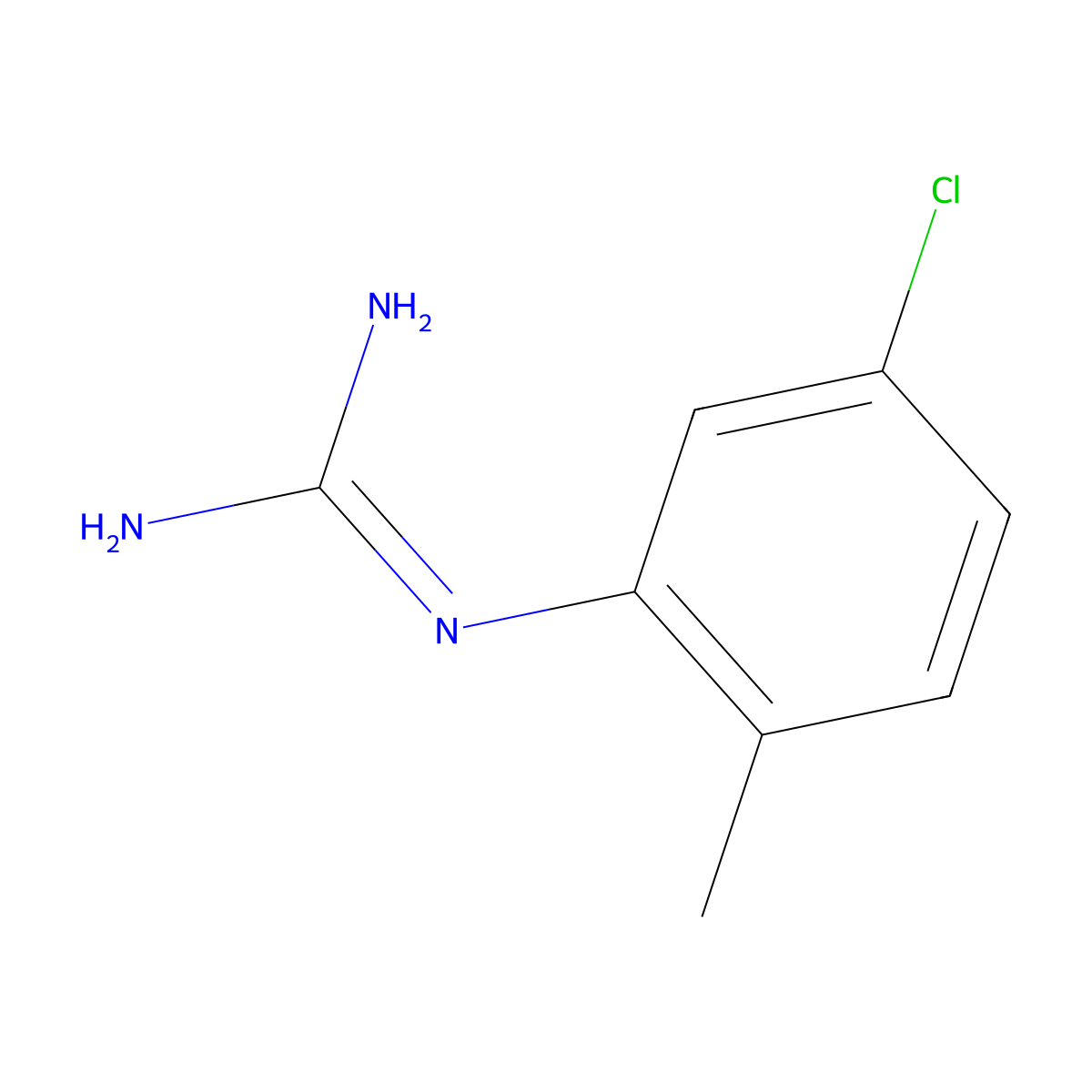 1-(5-Chloro-2-methylphenyl)guanidine molecular structure, CAS 41213-72-3